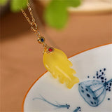 Tropical Fish Pendant Necklace 925 Silver Beeswax Jewelry