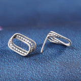 Thai Silver Hollow Stud Earrings 925 Sterling Silver