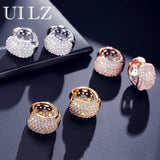 Small Round Hoop Earrings Zircon Hoop Earrings Crystal Wedding Jewelry