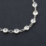 Uilz Summer Cz Silver Chain Women Anklet Bohemian Pendant Beach Jewelry