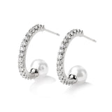 Uilz Micro-set Zircon Hoop Earrings Female for Women