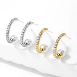 Uilz Micro-set Zircon Hoop Earrings Female for Women