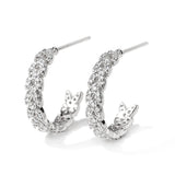 Uilz Micro-set Zircon Hoop Earrings Female for Women