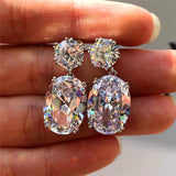 Zircons Classic Water Drop CZ Bridal Earrings UE091