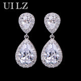 Zircons Classic Water Drop CZ Bridal Earrings UE091