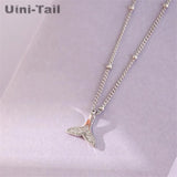 Mermaid Tail Pendant Necklace Romantic Jewelry GN822
