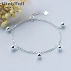 925 Tibetan Silver Little Bell Bracelet Sweet Jewelry