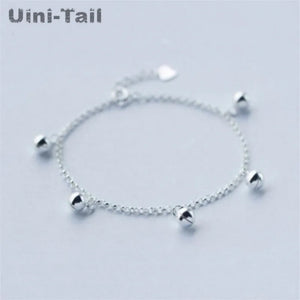 925 Tibetan Silver Little Bell Bracelet Sweet Jewelry