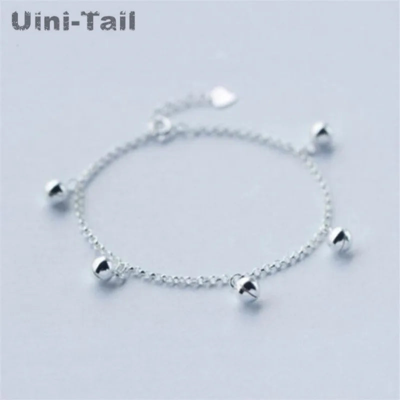 925 Tibetan Silver Little Bell Bracelet Sweet Jewelry
