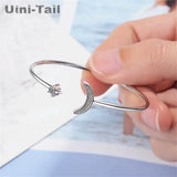 925 Silver Stars Moon Bracelet Sweet