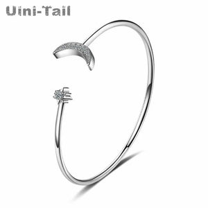 925 Silver Stars Moon Bracelet Sweet