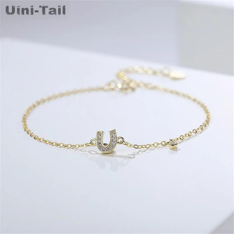 Tibetan Silver Letter U Bracelet - High Jewelry