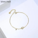 Tibetan Silver Letter U Bracelet - High Jewelry