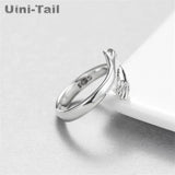 925 Tibetan Silver Love Hug Open Ring GN601