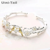 Uini-Tail Silver Bird Plum Blossom Bracelet: Chinese Open Silver Jewelry