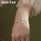 Pink Heart Double-layer Bracelet Sweet Cherry Girl Pink Jewelry