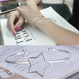Uini-Tail hot 925 Tibetan silver small fresh five-pointed star bracelet