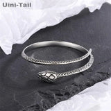 Uini-Tail 925 Tibetan Silver Snake Bracelet