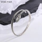 Uini-Tail 925 Tibetan Silver Snake Bracelet