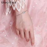 Uini-Tail hot 925 Tibetan silver glass fantasy universe planet bracelet
