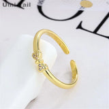 925 Tibetan Silver Bow Micro-Inlaid Open Ring