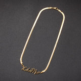 Personalized Stainless Steel Name Pendant with Chain Necklace