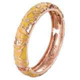 Ujoy Flower Bangles Cloisonne Bracelet Sets Jewelry Stylish Vintage Cuff Bangle