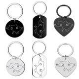 Ukraine Border Line Map Pendant Keychain Jewelry