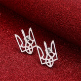 Ukraine Map Earrings Heart Flag Ukrainian Pendant Jewelry