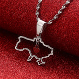 Ukraine Necklace for Women Girls Ukrainian Ethnic Jewelry Pendant