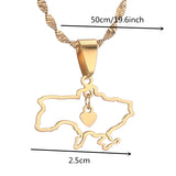 Ukraine Necklace for Women Girls Ukrainian Ethnic Jewelry Pendant