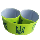 Ukrainian Flag Slap Bracelets Reflective Wristbands Night Safety Accessories