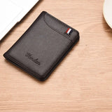 Ultra-Thin Men's Card Holder Wallet Briefcase Anti-Demagnetization Black