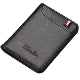 Ultra-Thin Men's Card Holder Wallet Briefcase Anti-Demagnetization Black