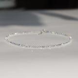 Shijia Crystal Necklace Silver-plated Light Texture Layered Gift