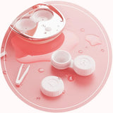 Household Ultrasonic Cleaner Pink Glasses Lenses Box Lens Cleaning Machine