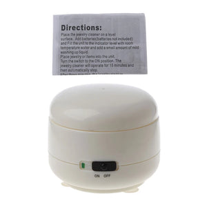 Ultrasonic Jewelry Cleaner Machine Fast Cleaning for Rings Necklaces Watches
