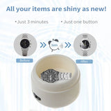 Ultrasonic Jewelry Cleaner Machine Fast Cleaning for Rings Necklaces Watches