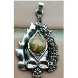 Unakite Tiger Eye Lapis Pendant Goldstone Howlite Aventurine Crystal