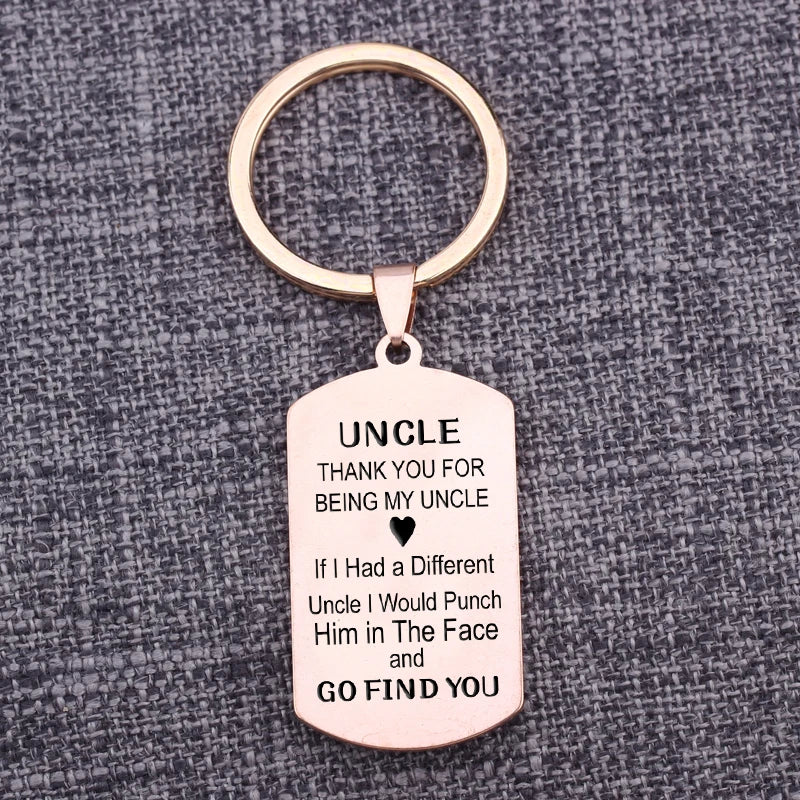 Uncle Keychain from Niece Nephew Xmas Gift