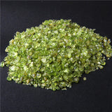 Natural Peridot Olivine Chip Stone Rock Tumbled Green Quartz Crystal Gravel