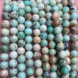 Natural Peru Turquoise Ore Beads Stone 6/8/10MM