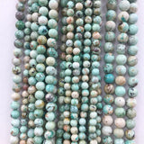 Natural Peru Turquoise Ore Beads Stone 6/8/10MM