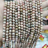 Natural Undyed Argentina Rhodochrosite Gemstone Beads 6/8/10MM
