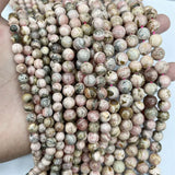 Natural Undyed Argentina Rhodochrosite Gemstone Beads 6/8/10MM