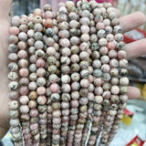 Natural Undyed Argentina Rhodochrosite Gemstone Beads 6/8/10MM