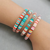 Bohemian Bracelet Personalized Holiday Gift Elastic Bangle Jewelry Set