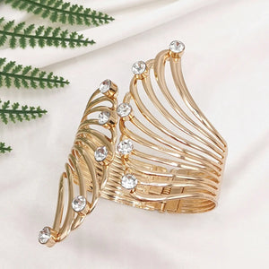 Boho Rhinestone Charm Bracelet Plated Bangles Wedding Party Favor