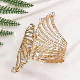 Boho Rhinestone Charm Bracelet Plated Bangles Wedding Party Favor