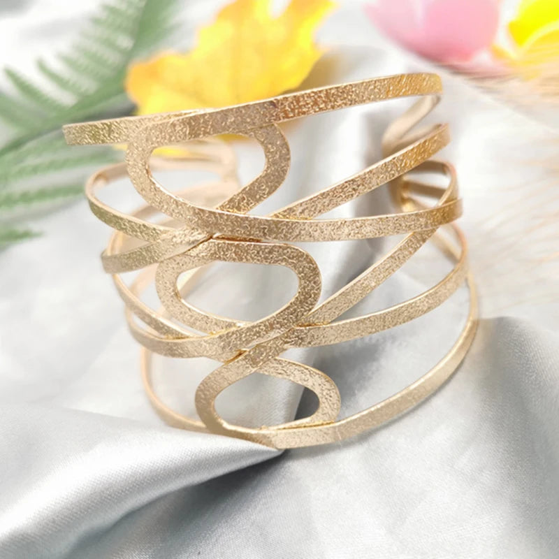 Vintage Women Bracelet Geometric Bohemian Cuff Bracelet